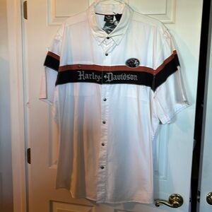 New with tags, Harley Davidson, button-down shirt. Brand new beautiful shirt.